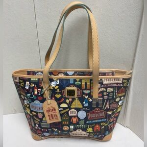 Disney Dooney & Bourke Epcot Food And Wine Festival 2015 20th Satchel Purse Bag